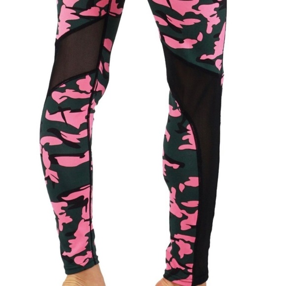 Yoga Pants Workout Leggings with Mesh Cutout, [Small/Medium] - Picture 4 of 6